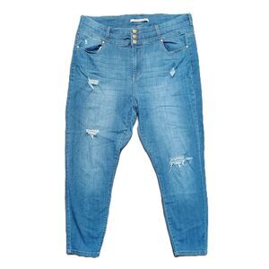 CELEBRITY PINK High Rise Ankle Skinny Sz 20 Women's Distressed Stretch Jeans